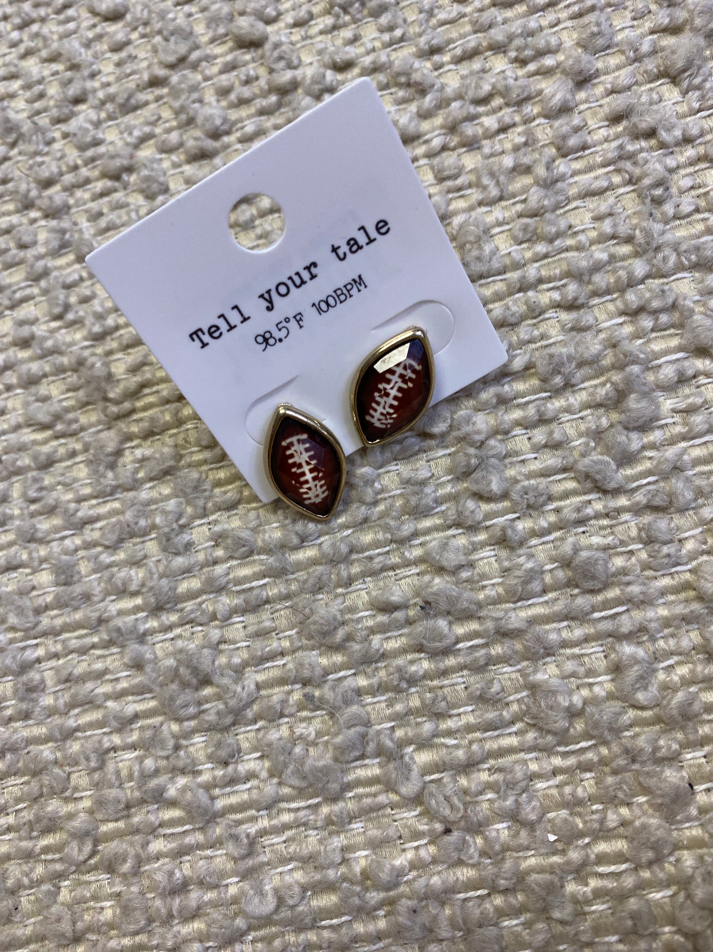 Gold plated football studs