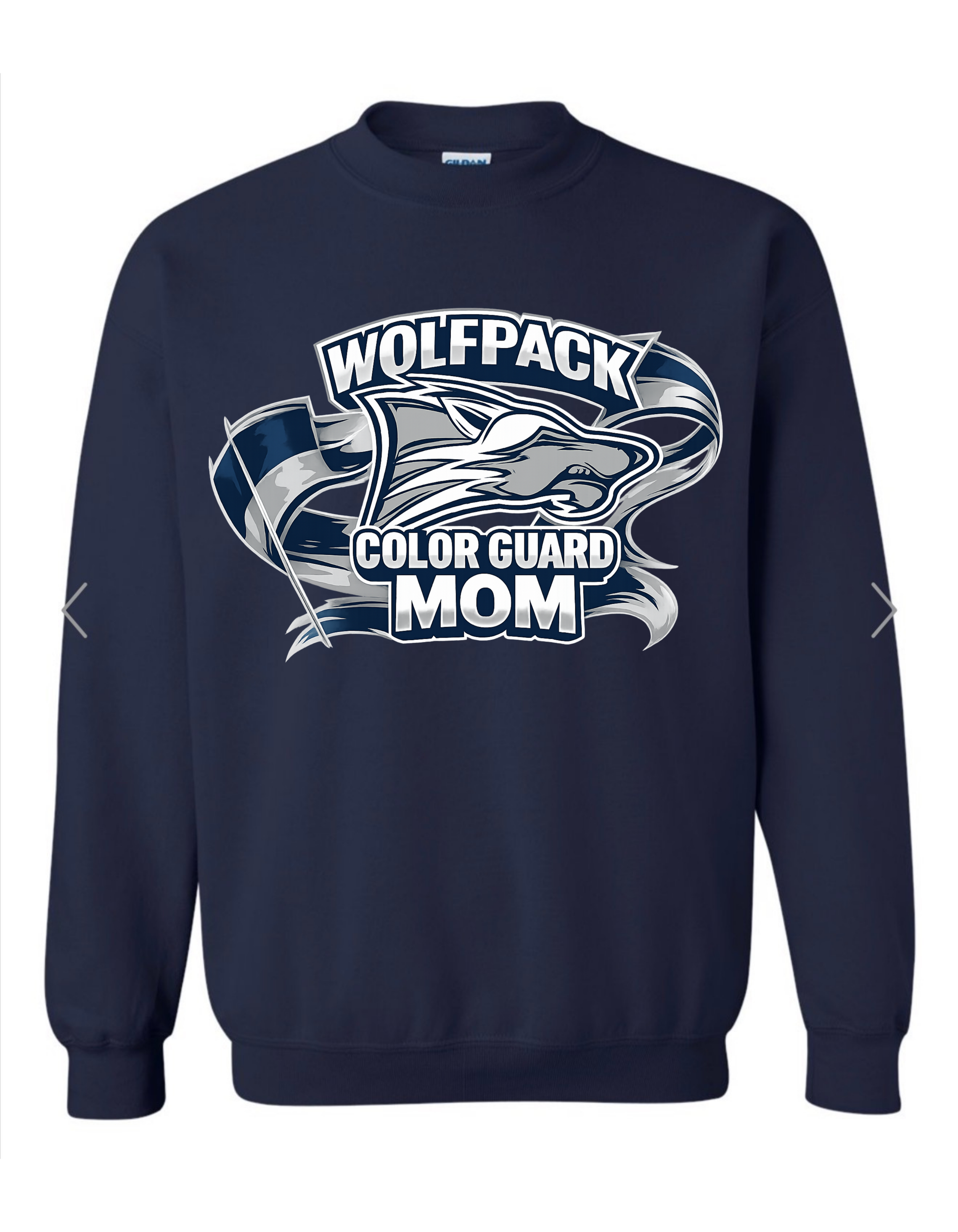 Wolfpack Colorguard Mom on Navy