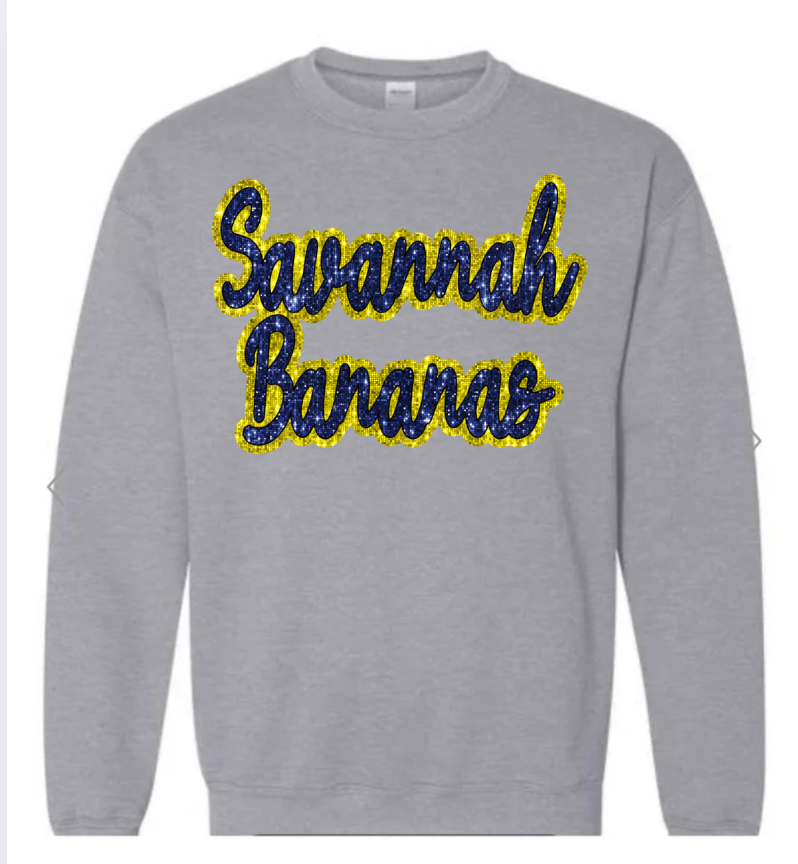 Savannah Bananas Faux Glitter Sweatshirt