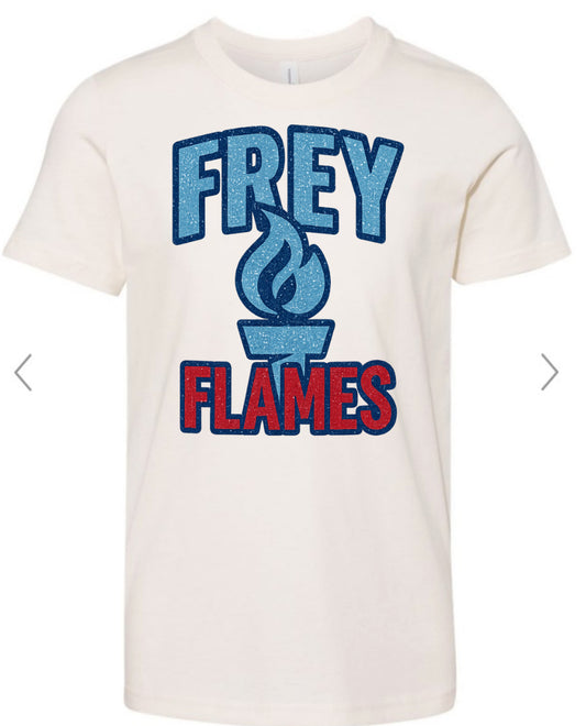 Frey Flames Faux Glitter (natural) BELLA CANVAS BRAND
