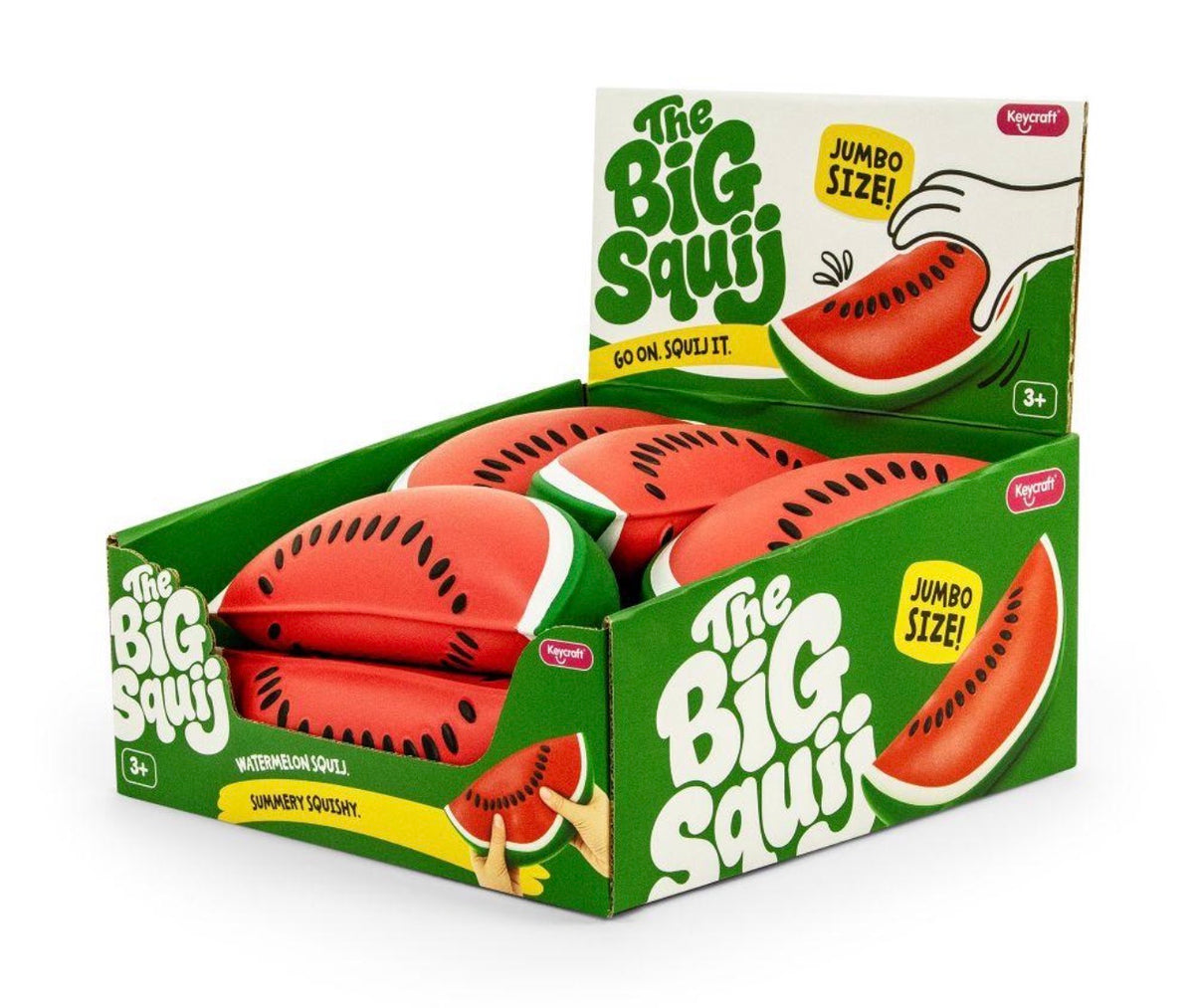 The Big Squiji- Watermelon Squishy Jumbo- Keycraft