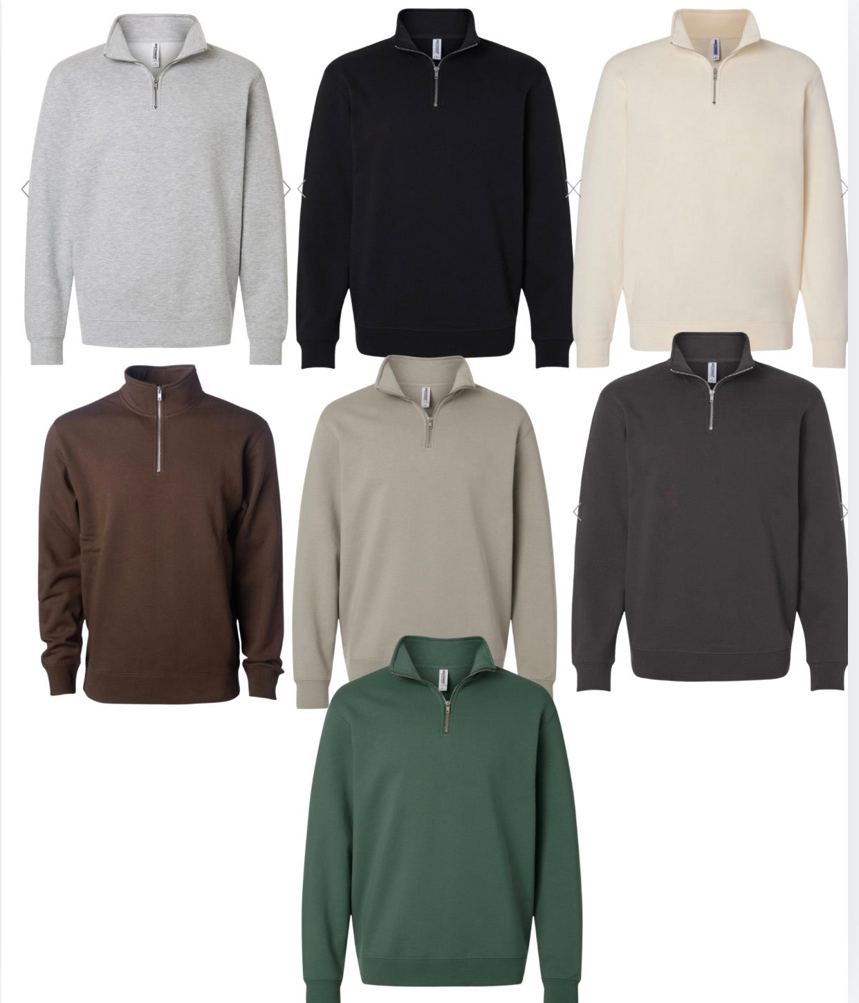 “QUARTER ZIP FLASH SALE