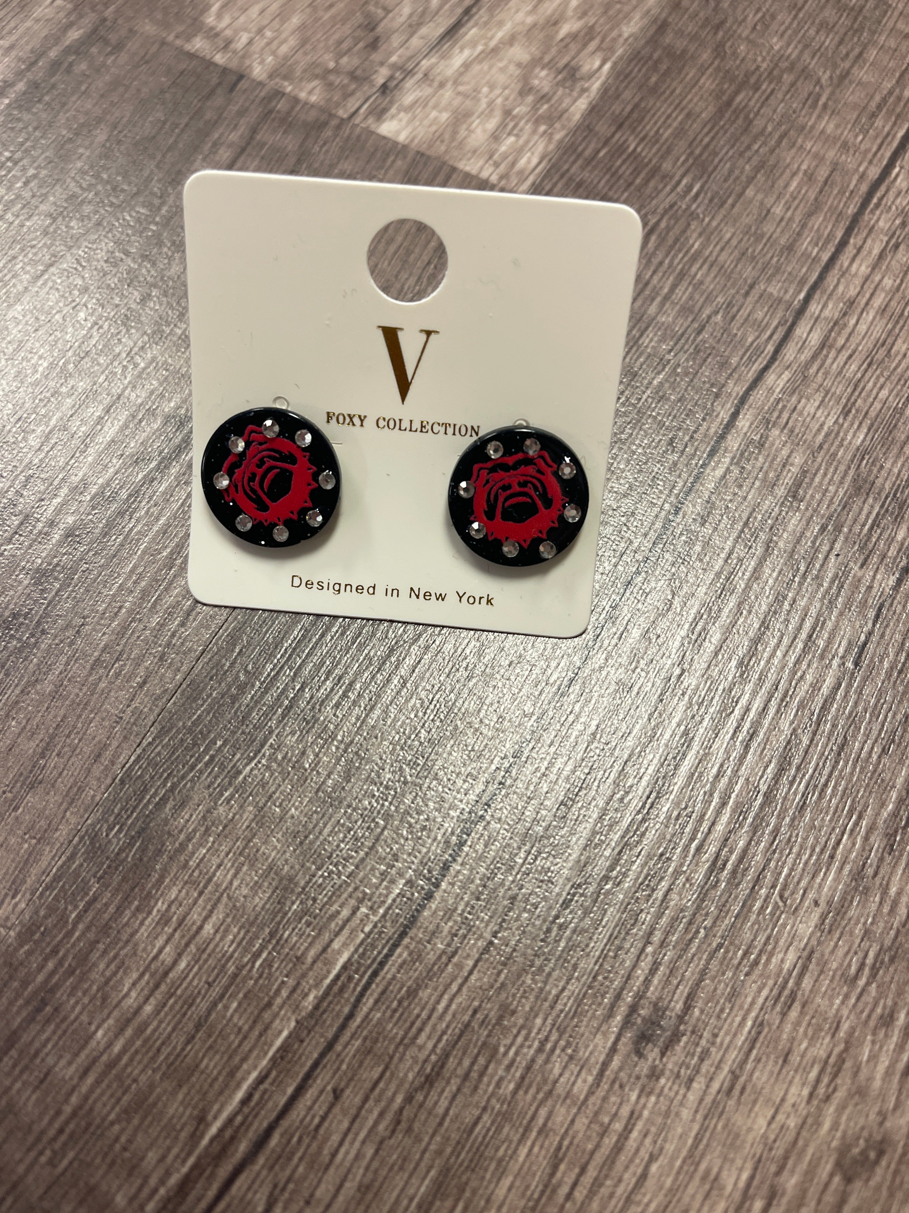 Black Bulldog Studs