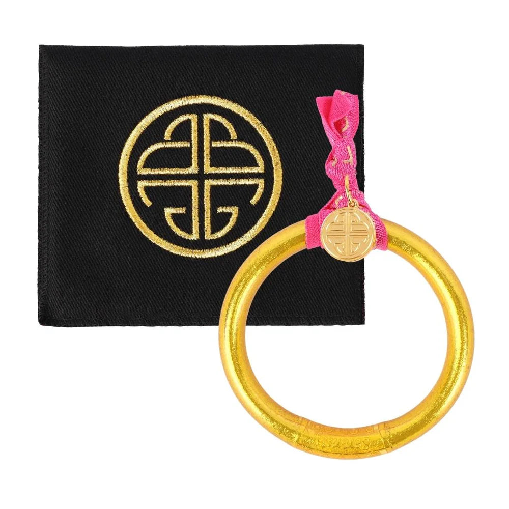 SMALL GOLD TZUBBIE ALL WEATHER BANGLE® (AWB®) - SERENITY PRAYER- BUDHA GIRL