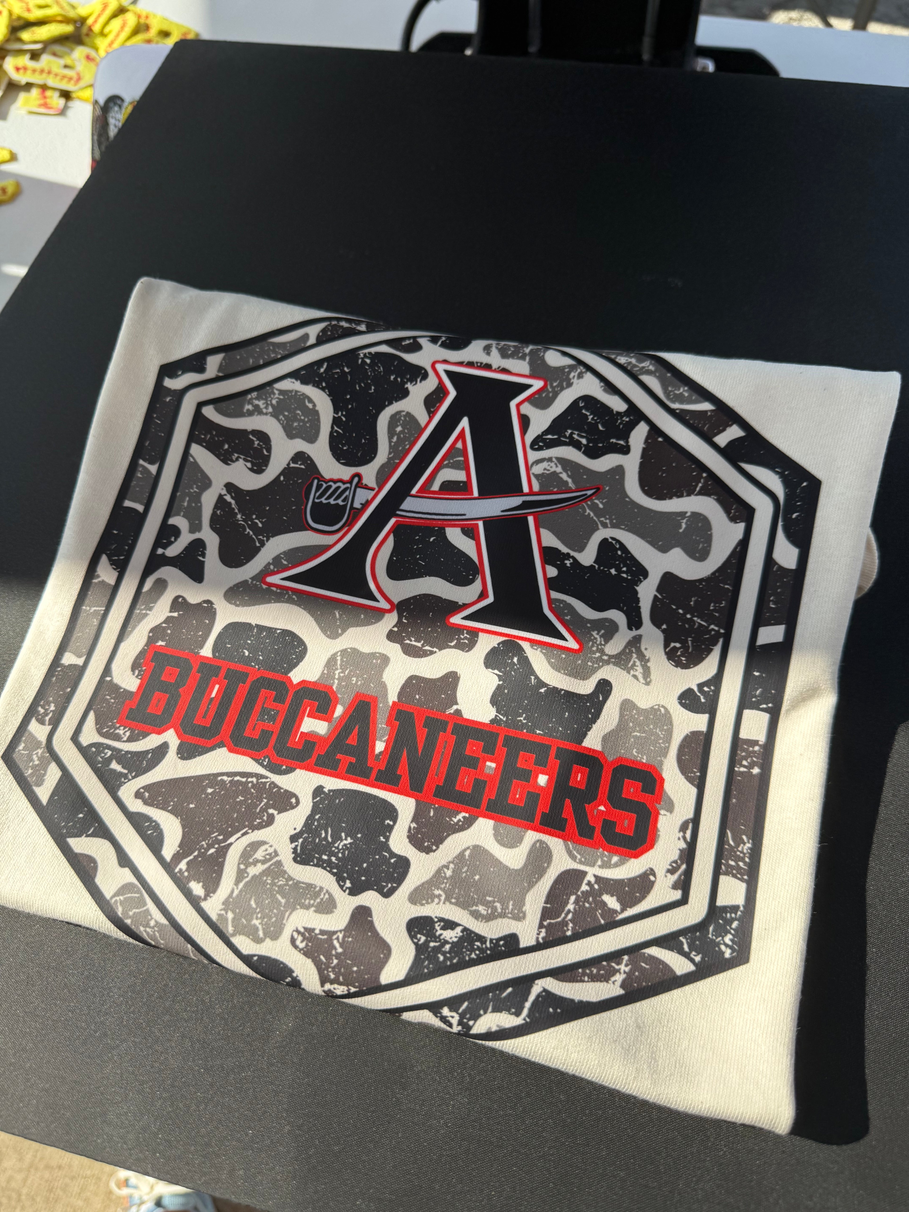 Allatoona Buccaneers Camo Front/ Back tee
