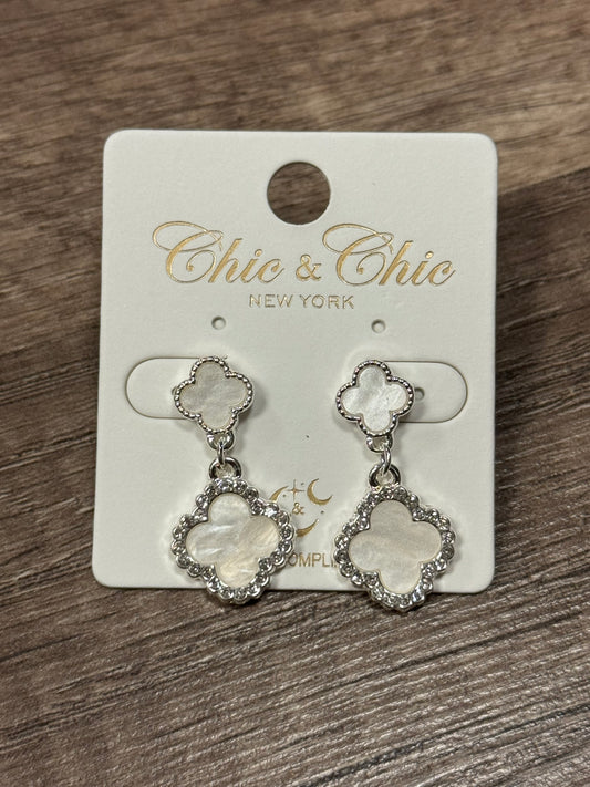 Silver Clover 2 Dangles