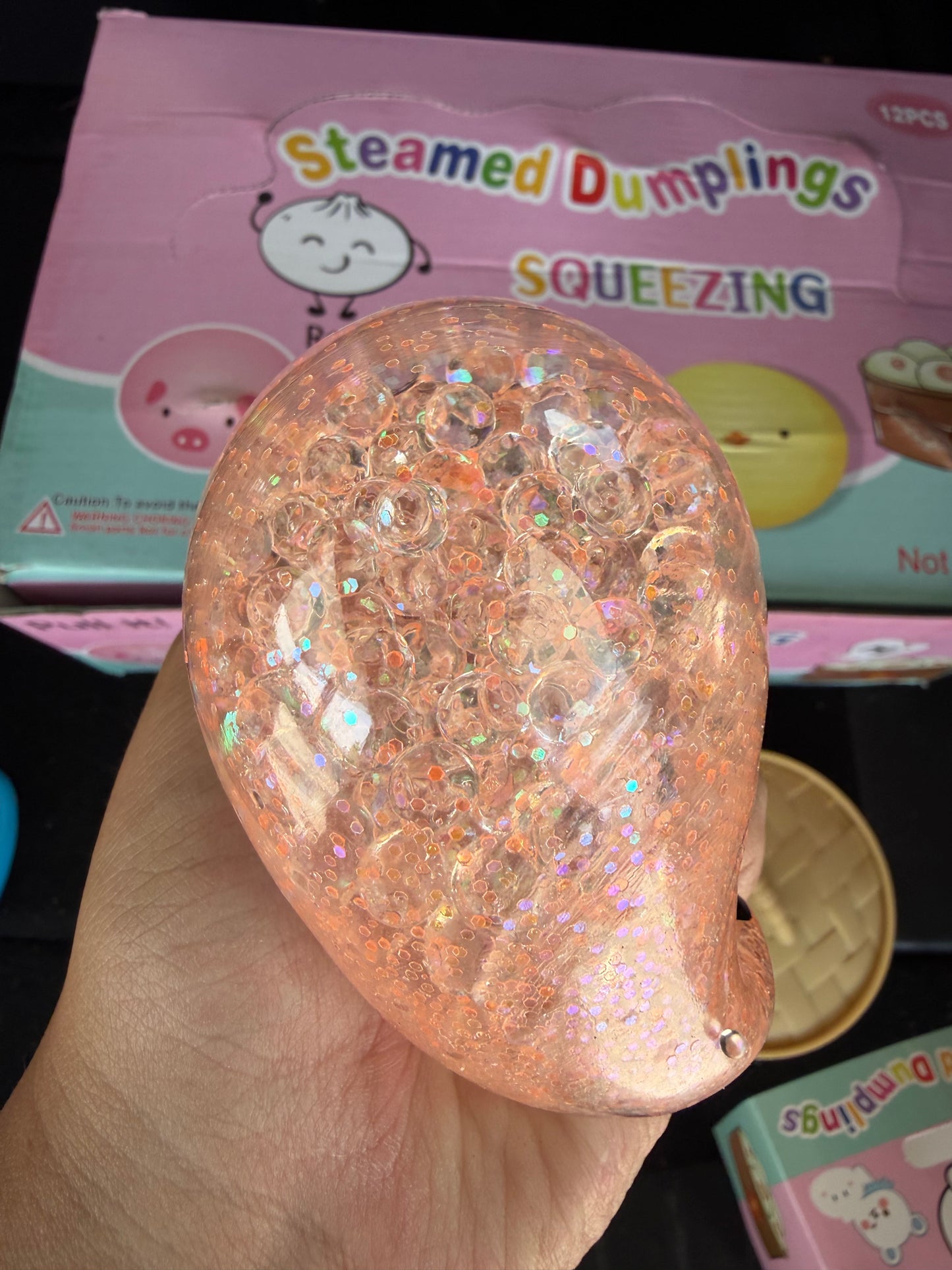 Mystery glitter dumplings - orby filled