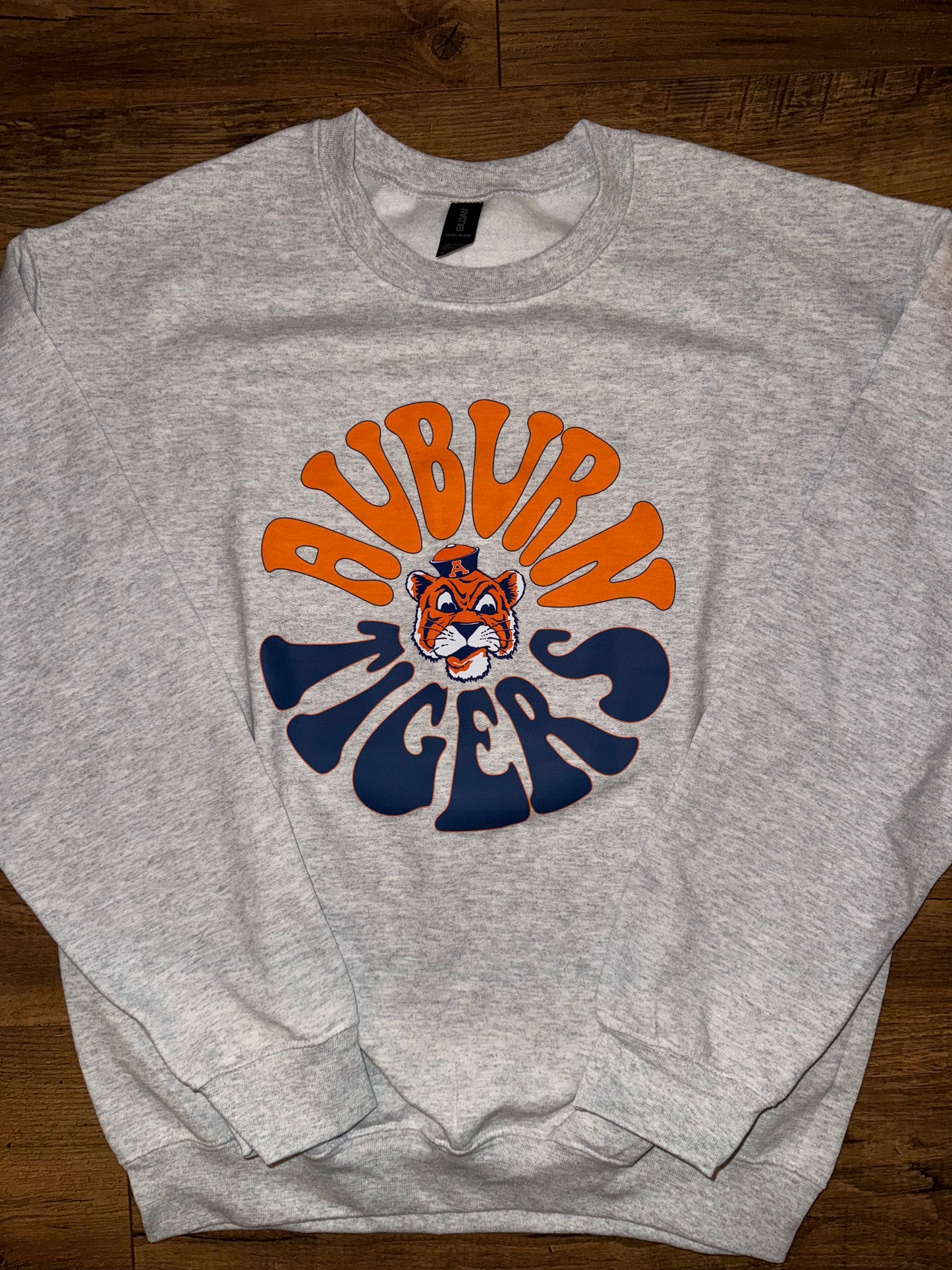 Auburn Tigers Retro Mascot Circle Sweatshirt