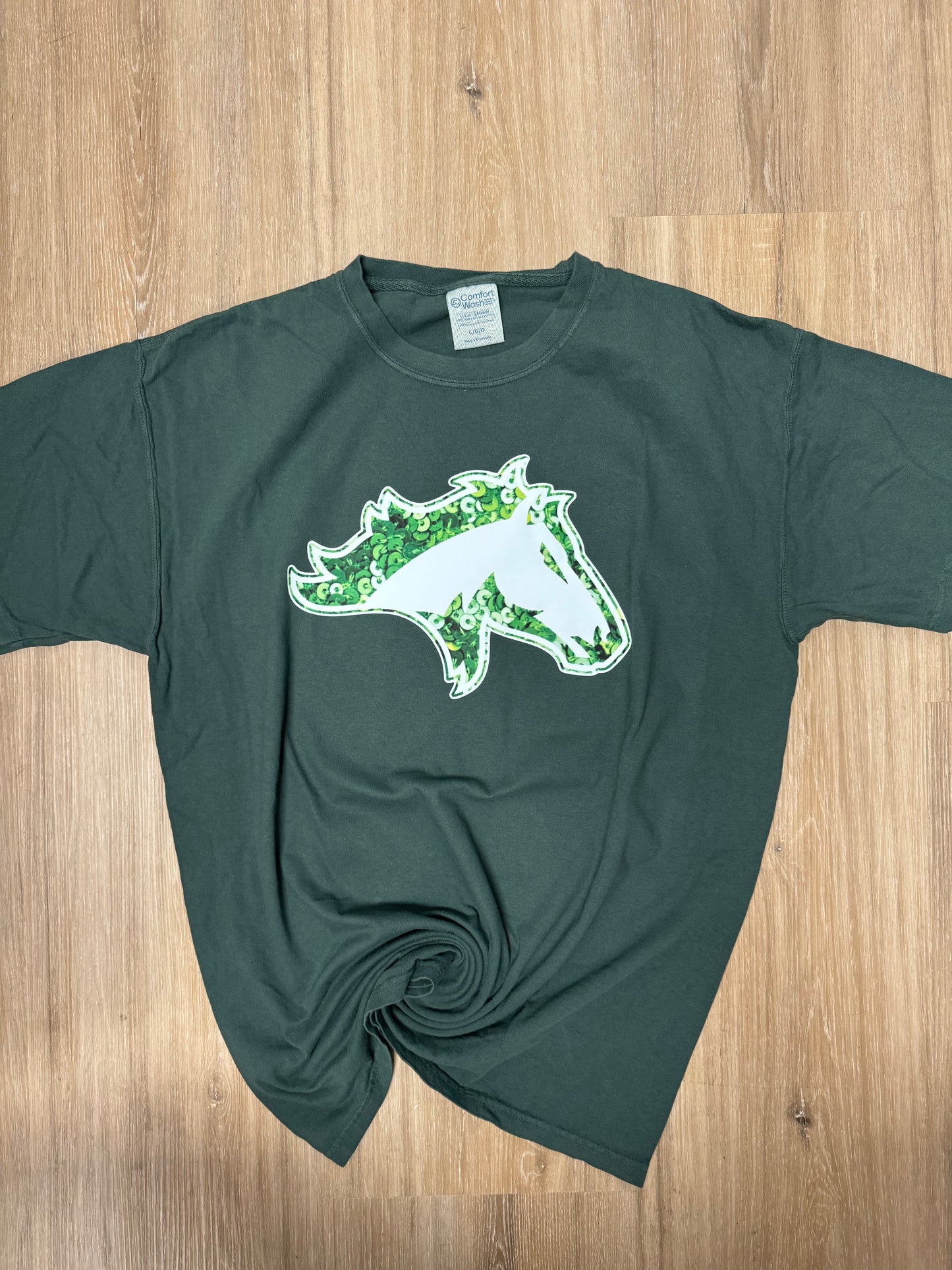 Kennesaw Mountain Mustangs Faux Sequin Tee