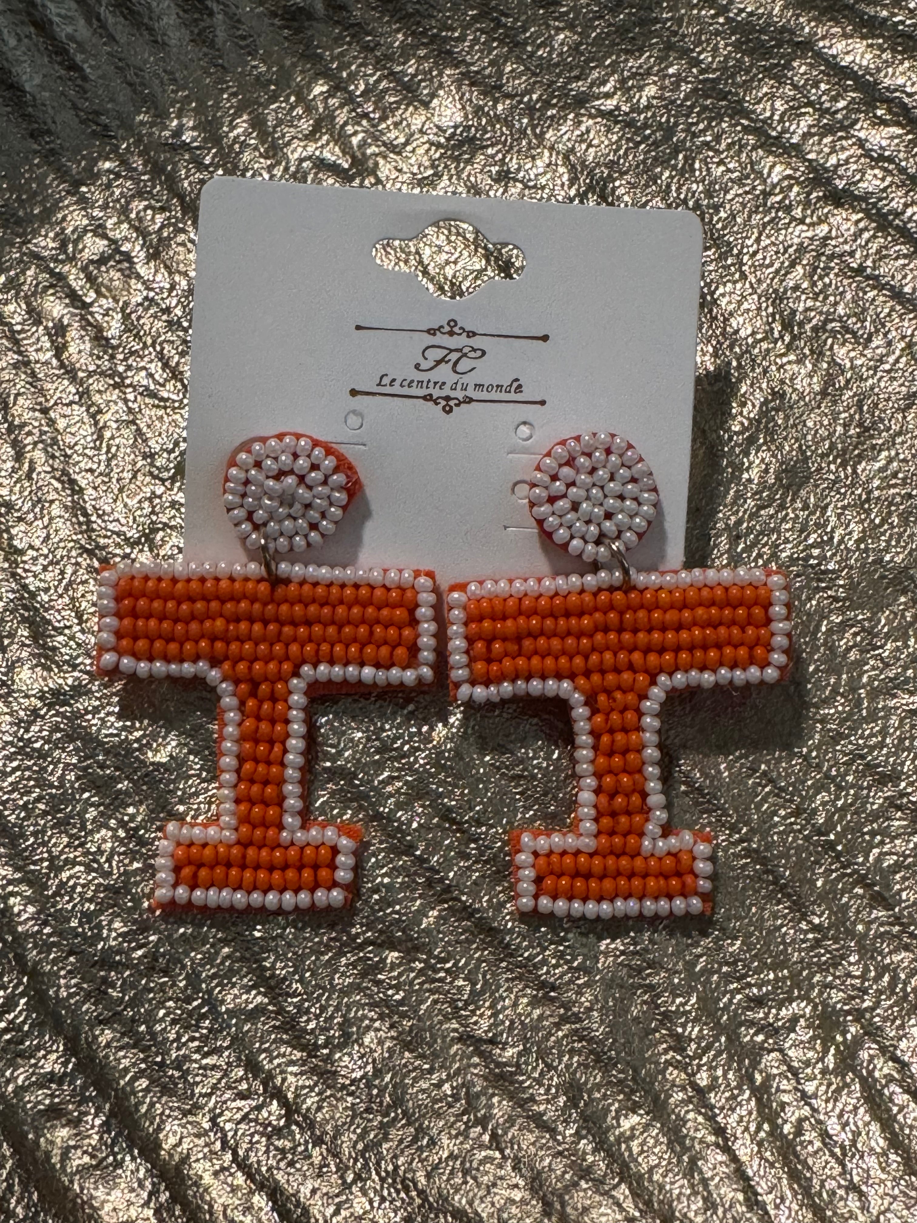 Tennessee beaded earring