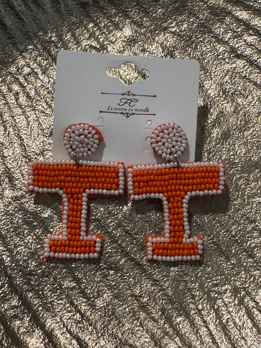 Tennessee beaded earring