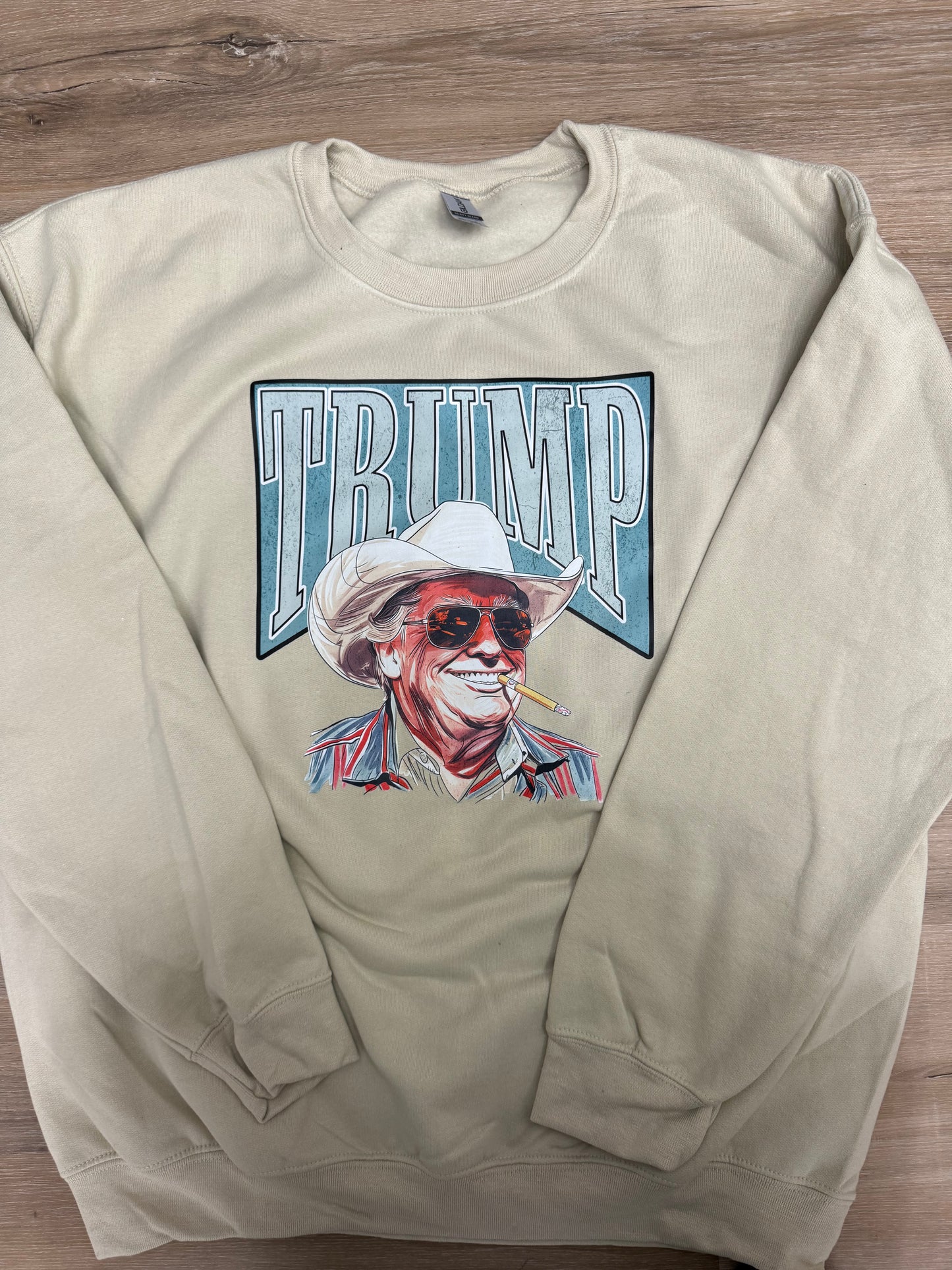 Trump Teal with Cig Sand Sweatshirt