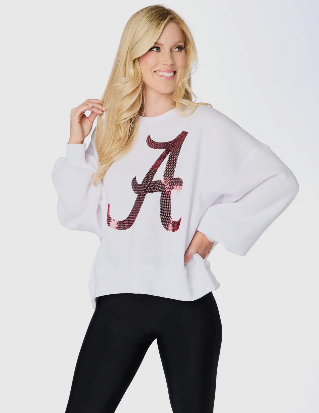 The Alabama Sequin Balloon Pullover- Stewart Simmons