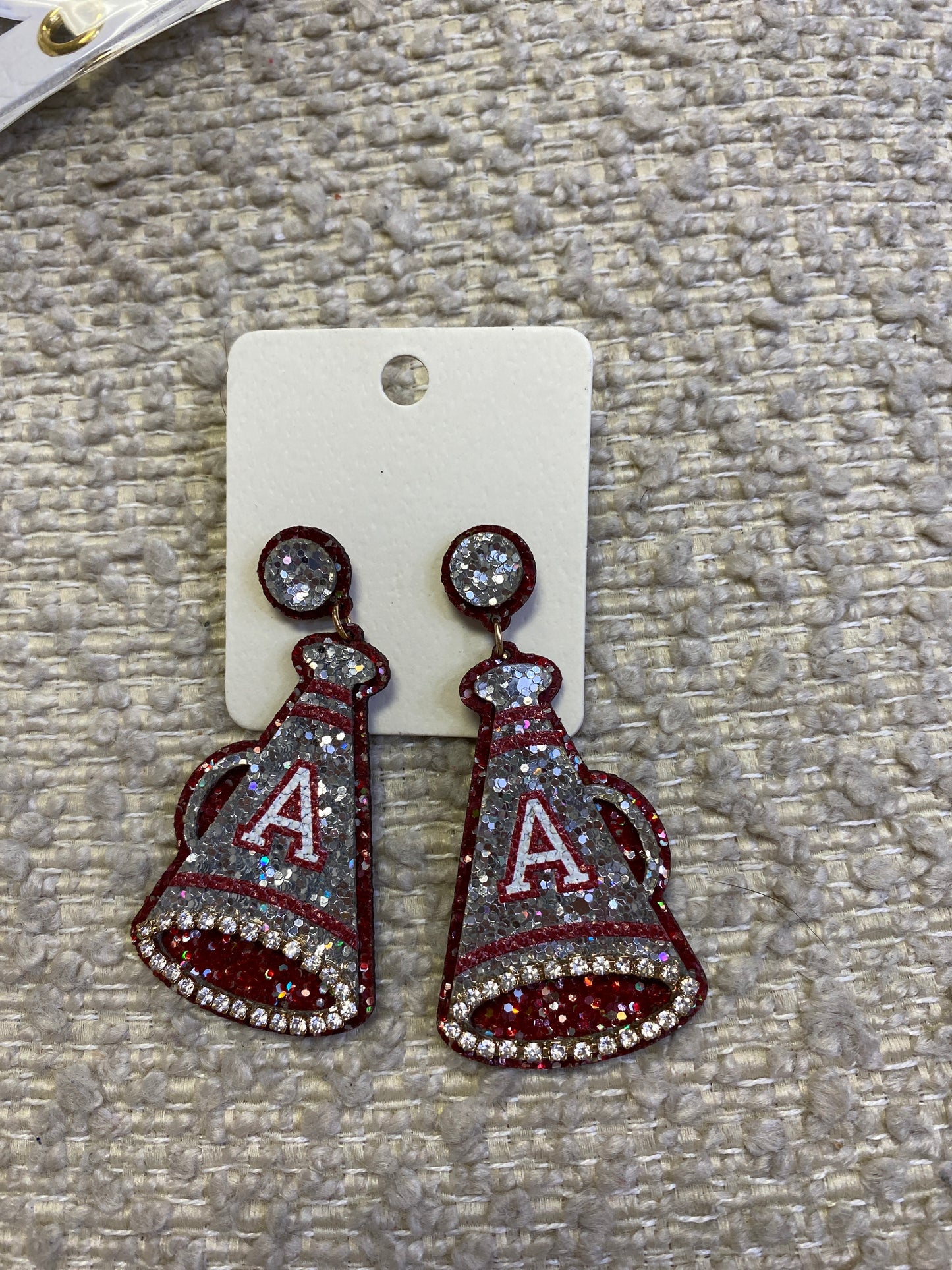Glitter Alabama Megaphone Dangles