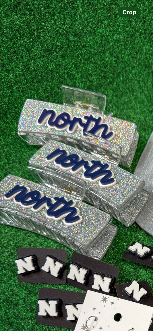 North Paulding Glitter Hair Clip