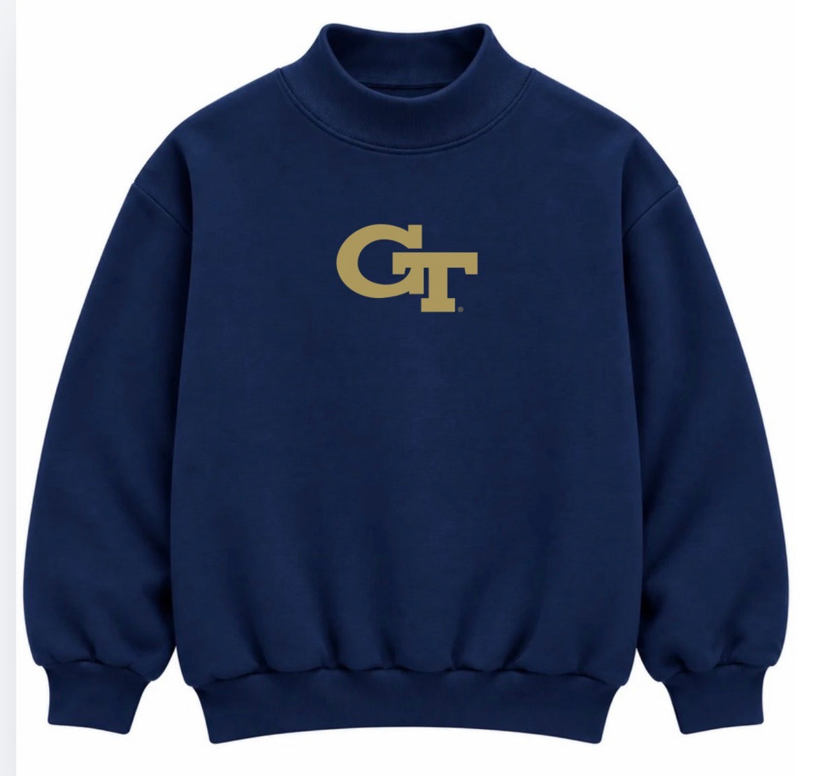 Georgia Tech Navy Mockneck Sale