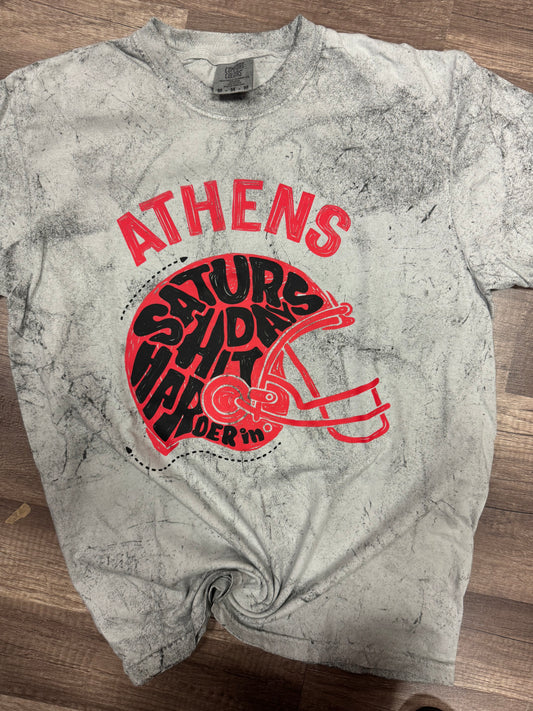 Saturdays Hit Harder in Athens Tee