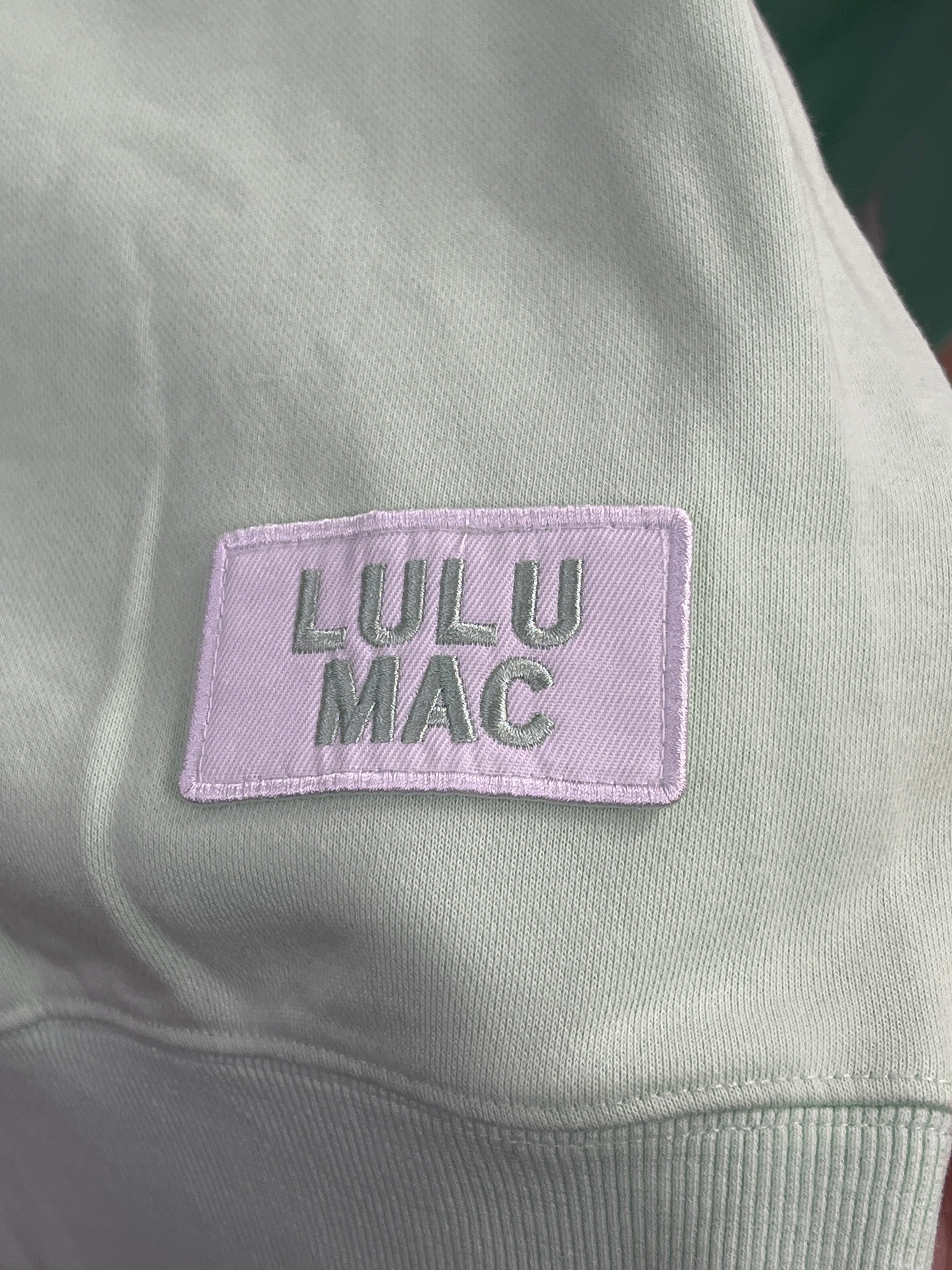 Lulu Mac Short Sleeve Terry Cloth Sweater Top- Pistachio