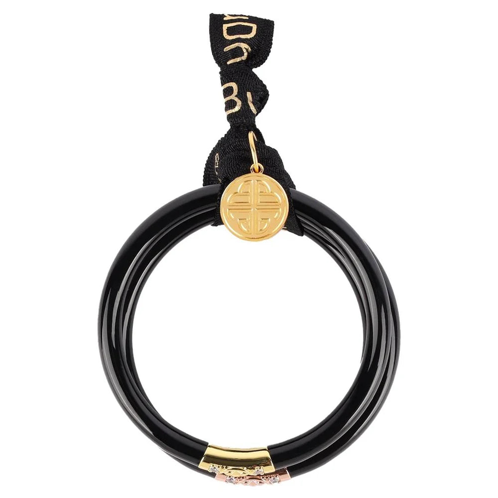 LARGE BLACK THREE KINGS ALL WEATHER BANGLES® (AWB®) - BLACK- BUDHA GIRL