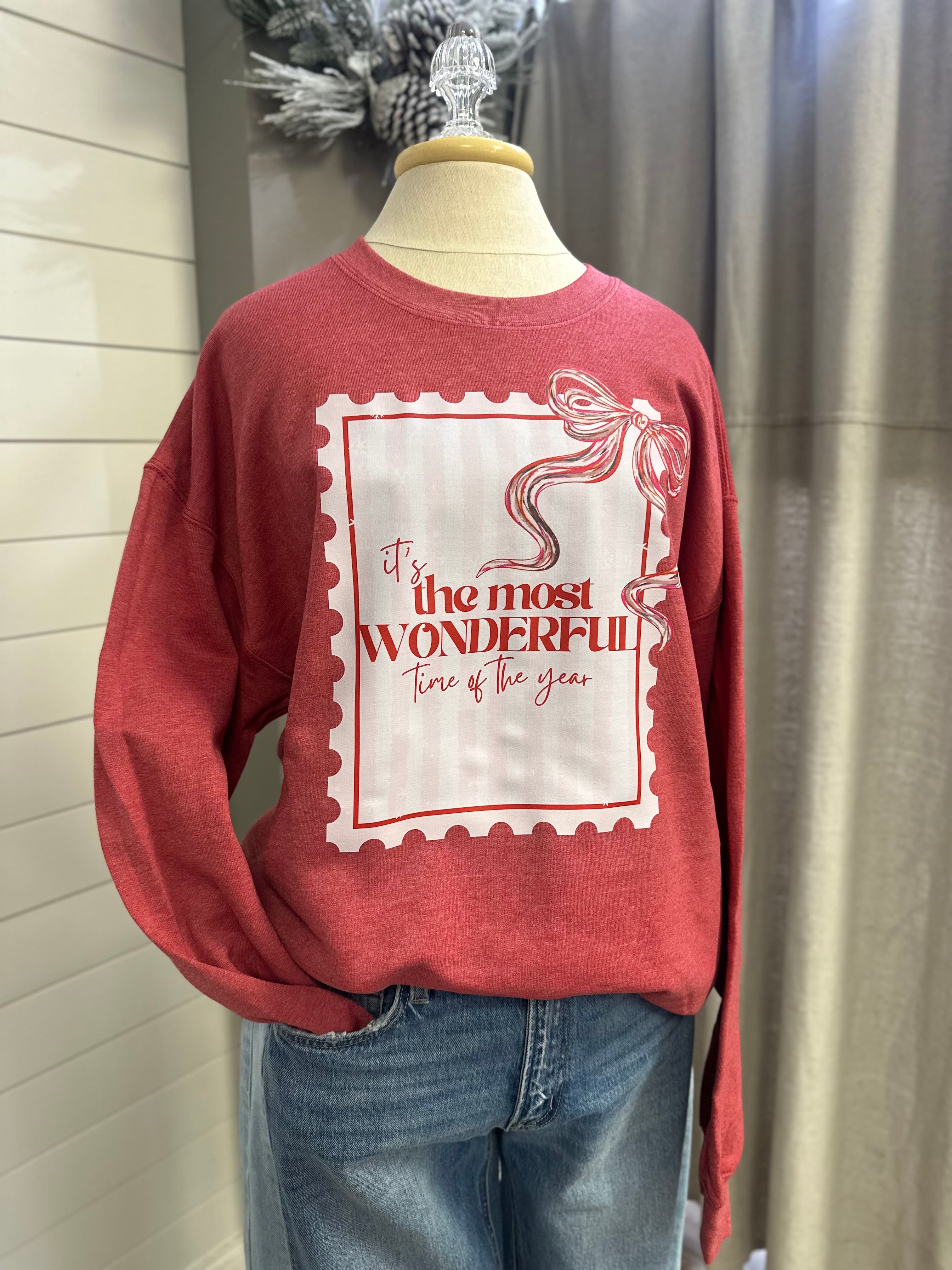It’s the most wonderful time of the year bow Short Sleeve/ Long Sleeve/ Sweatshirt