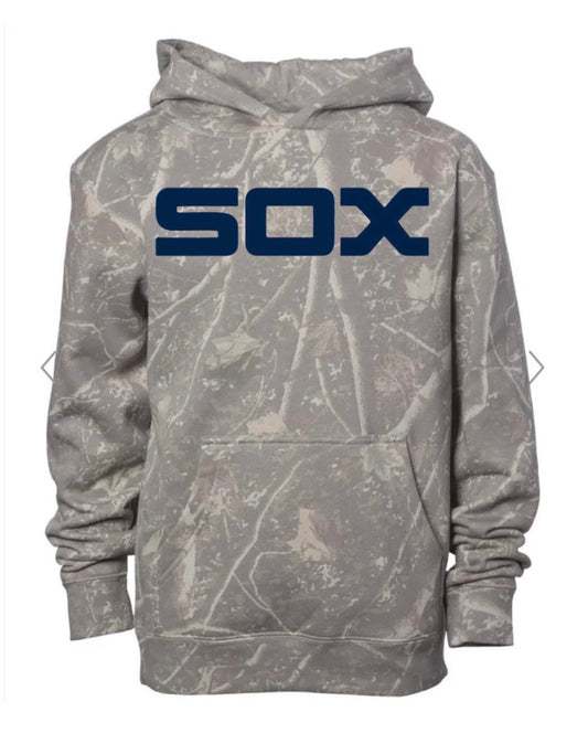 PC SOX on deadwood camo hoodie