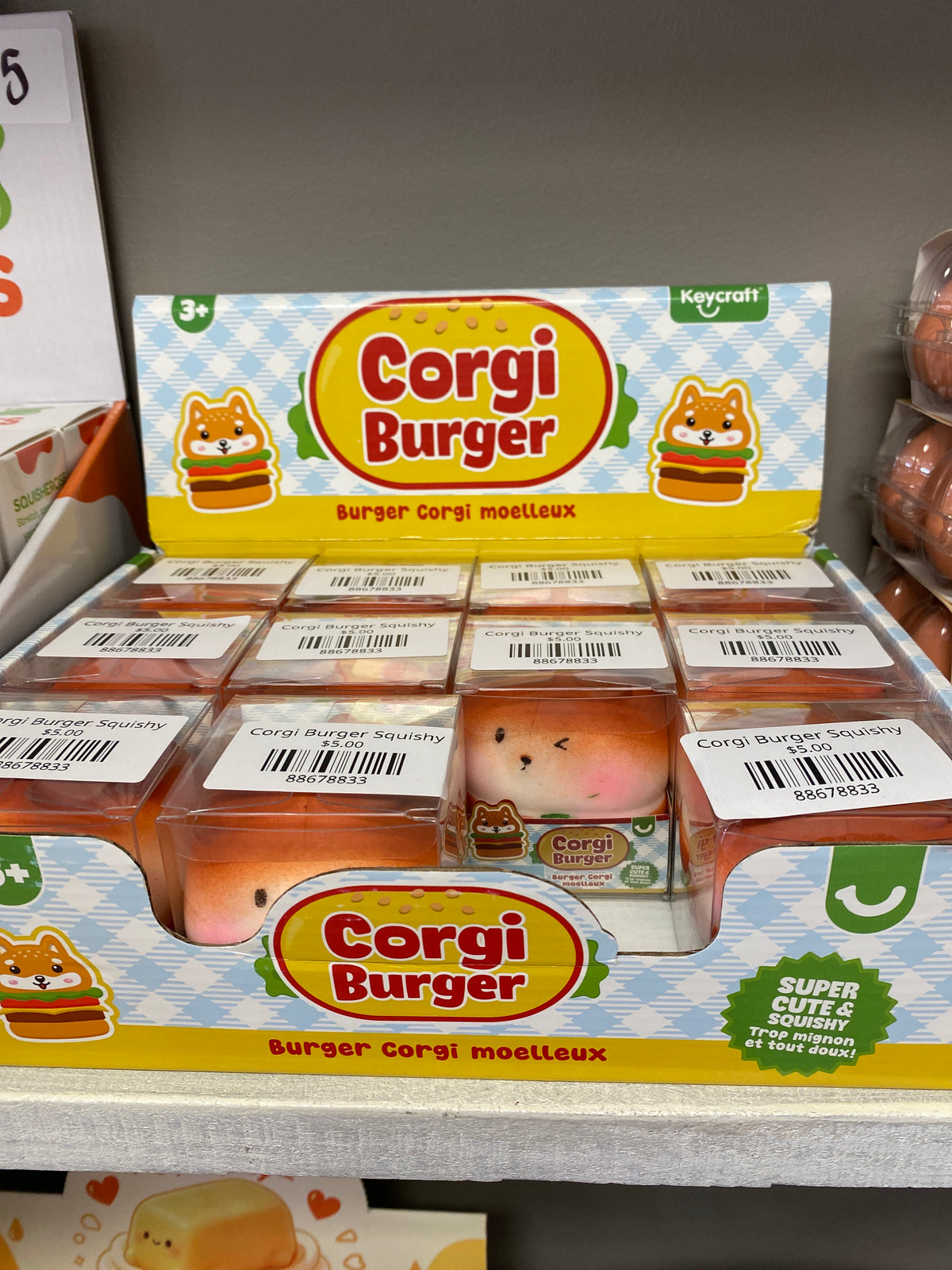 Corgi Burger Squishy