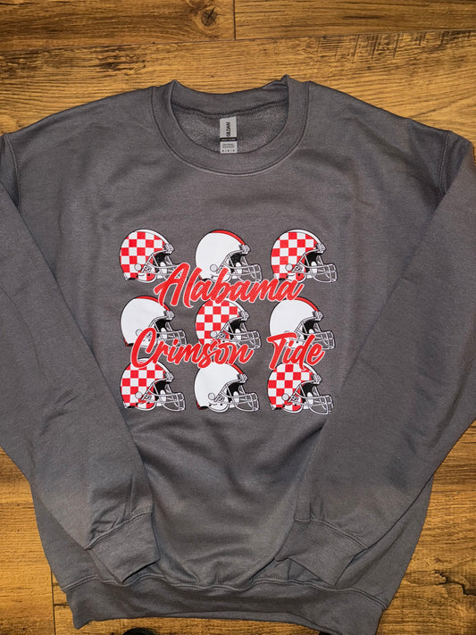 Alabama Checkered Helmets Sweatshirt