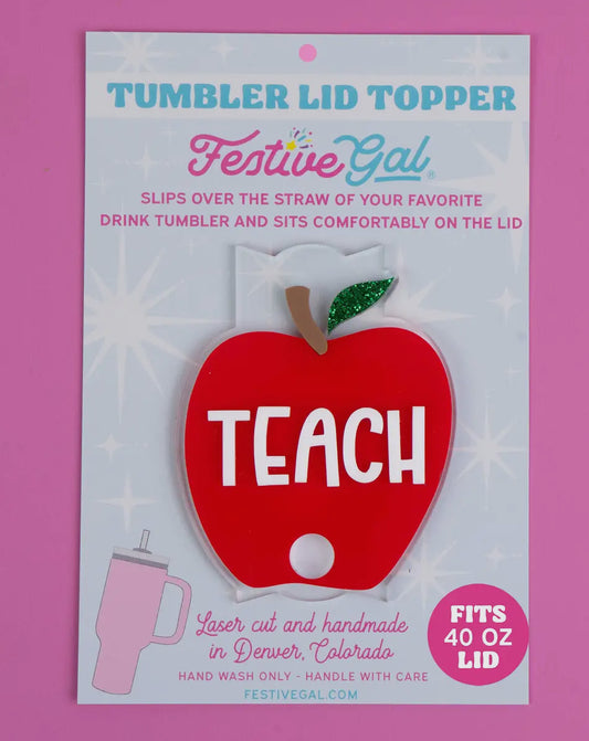 Teach Apple Stanley Topper 30oz