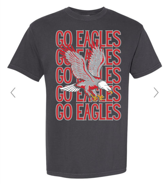 Mt Zion Eagles Mascot Stacked Tee