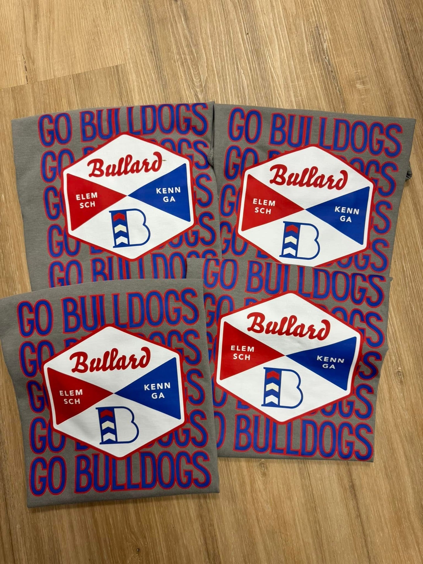 Bullard Bulldogs Stacked Mascot Logo