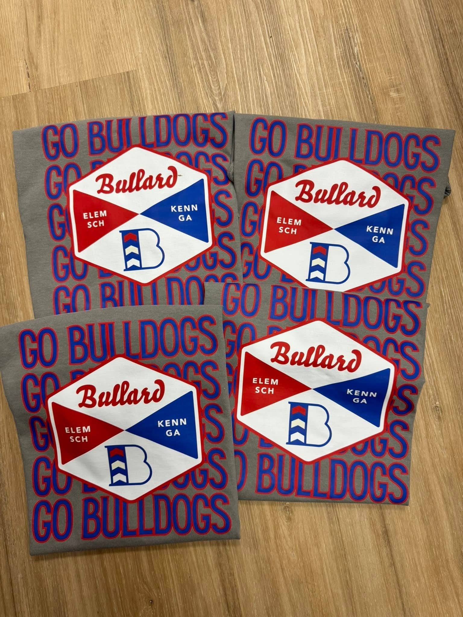 Bullard Bulldogs Stacked Mascot Logo