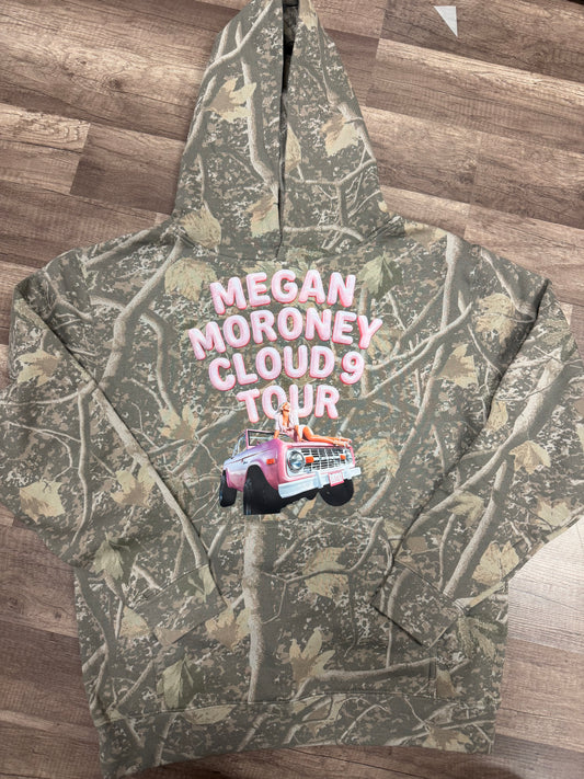 YOUTH camo megan moroney cloud 9 tour hoodie