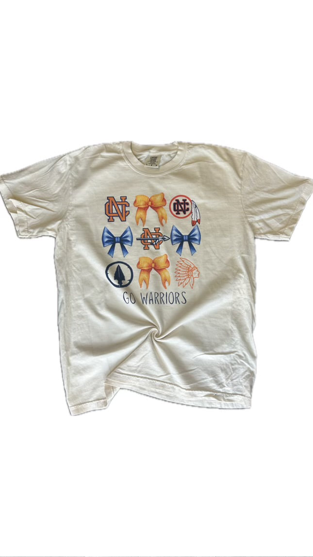 North Cobb Warriors Collage Bow Tees