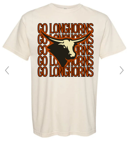 Kell Longhorns Mascot Stacked