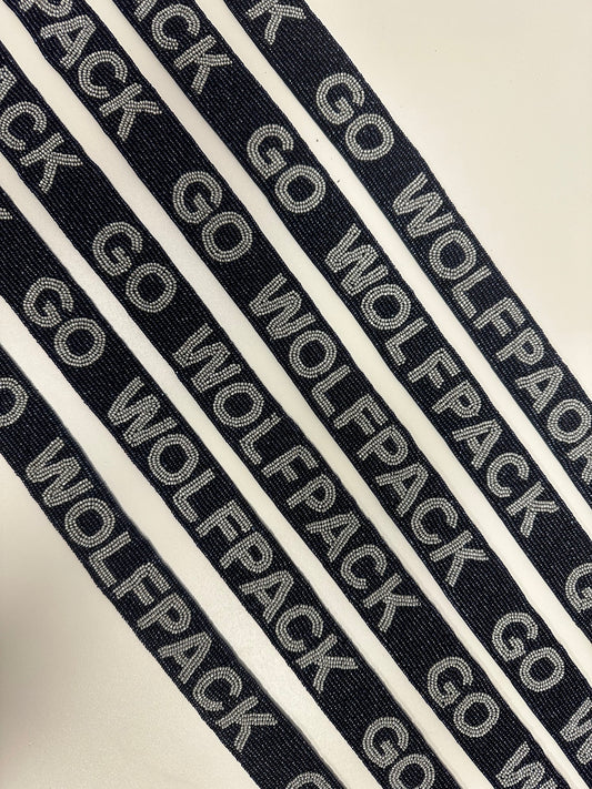 Go Wolfpack Beaded Strap