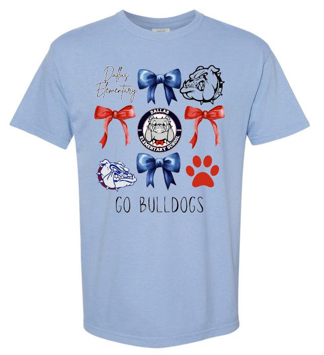 Dallas Elementary Bulldogs Bow Collage Tee