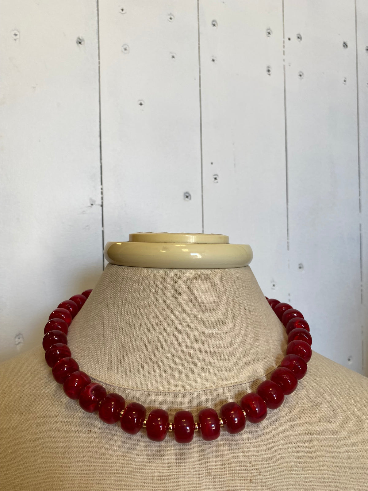 Red Beaded Necklace
