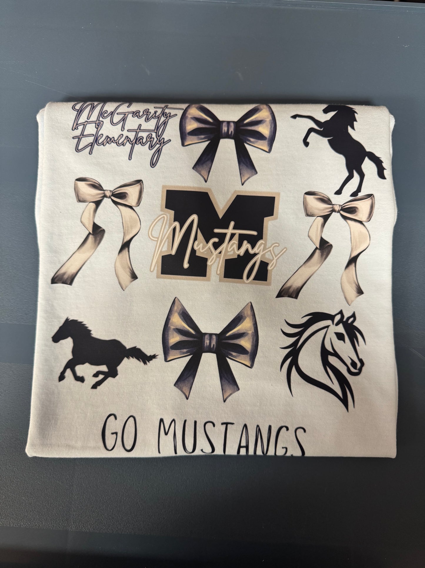 McGarity Mustangs Bow Collage