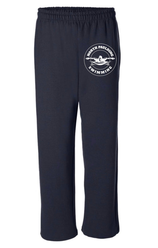 North Paulding Swimming Gildan Heavy Blend Sweatpants (open bottom)