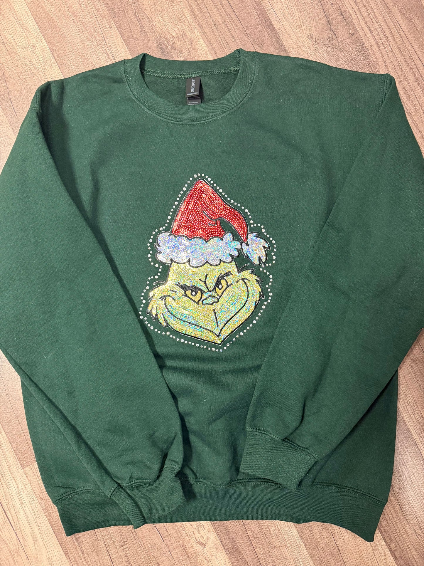Grinch Rhinestone Short Sleeve/ Long Sleeve/ Sweatshirt