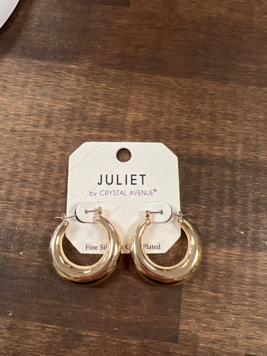 Juliet gold hoop earrings