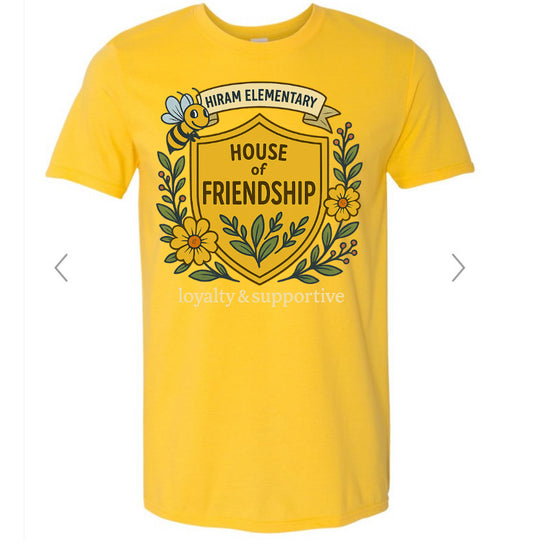Hiram Elementary House of Friendship - Yellow Gildan softstyle