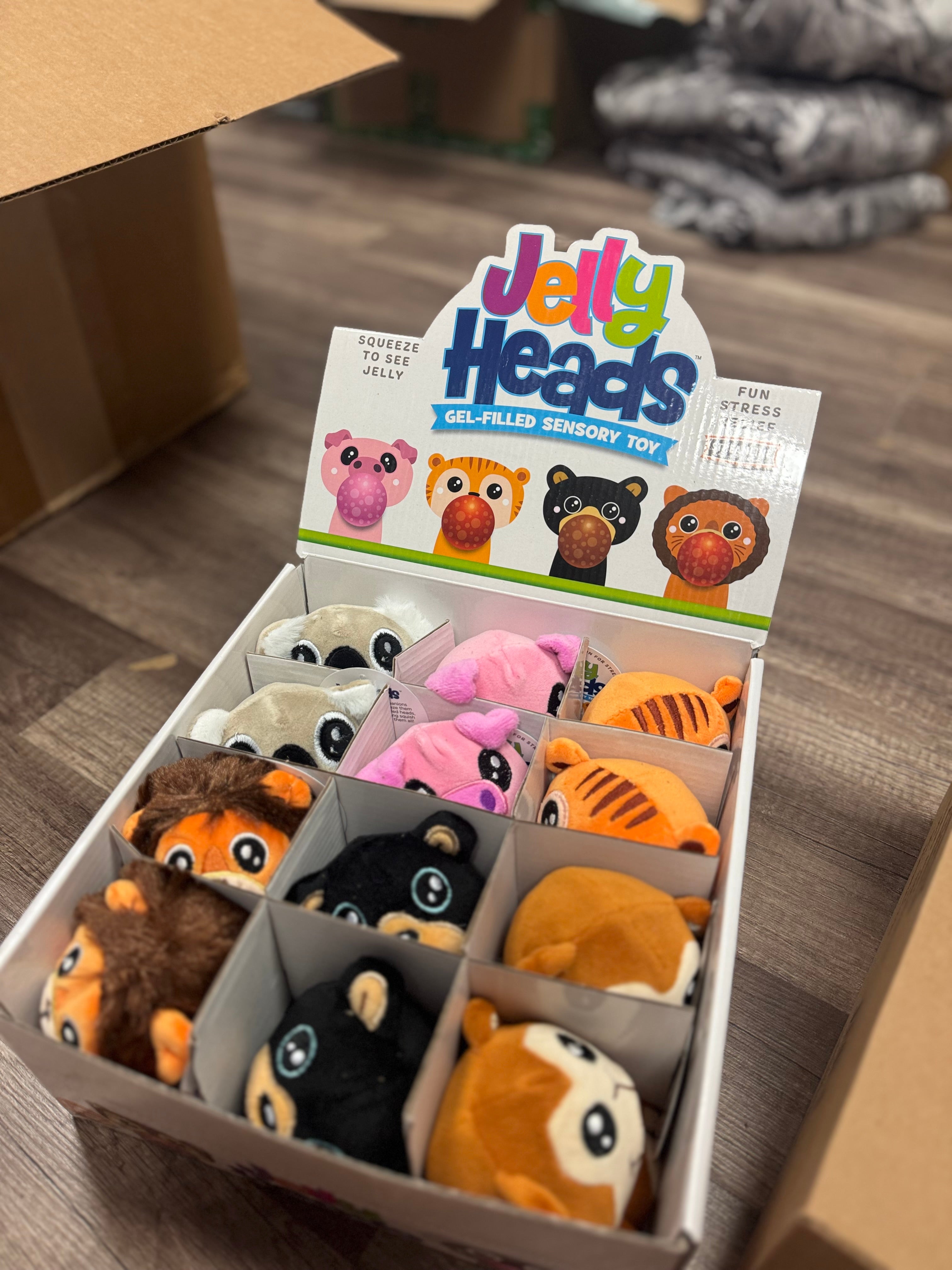 Jelly Head Squishy Animals Assorted