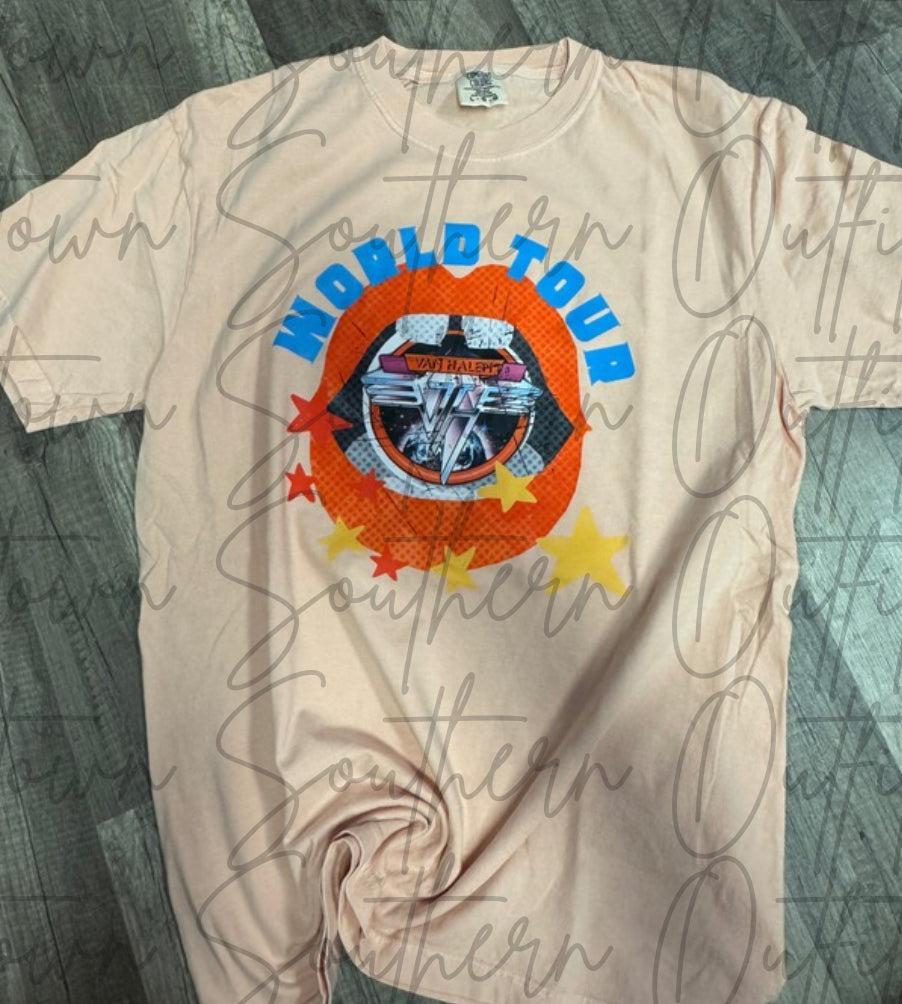 Van Halen World Tour Vintage Band Tee