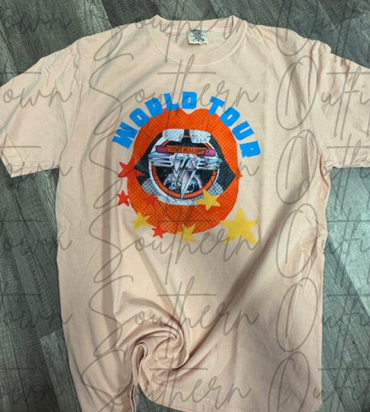 Van Halen World Tour Vintage Band Tee