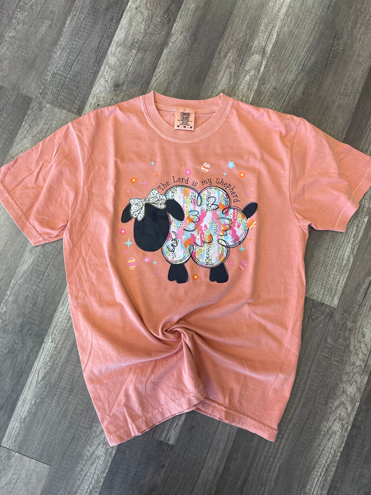 The Lord is my Shepherd Orange Tee