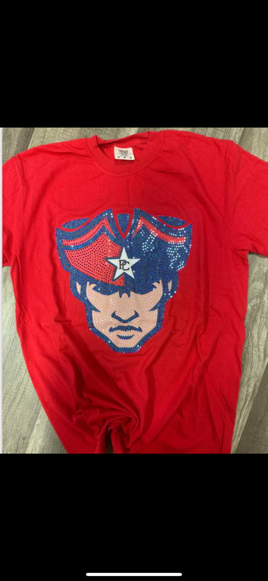 Patriots Mascot Sequin Tee