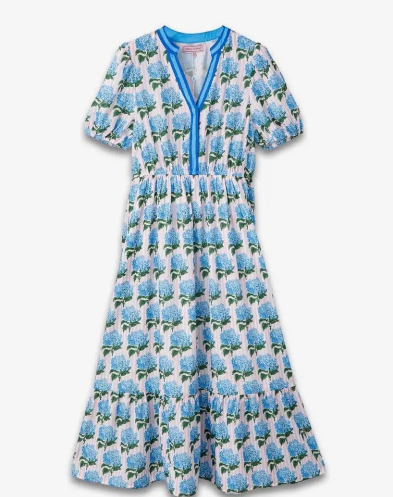 Hydrangea maxi dress