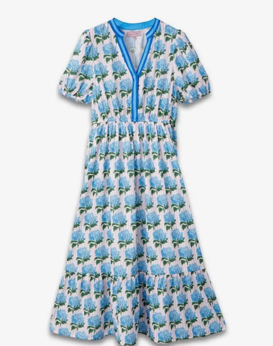 Hydrangea maxi dress