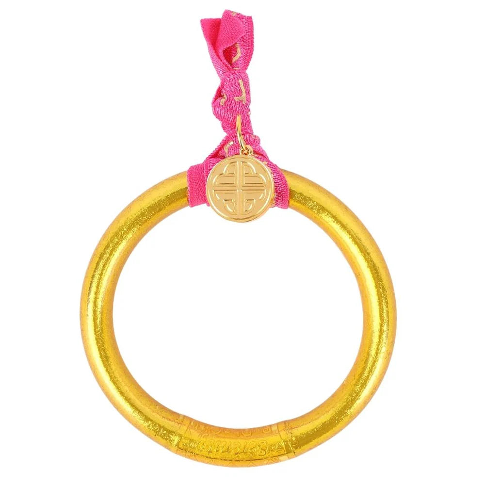 LARGE GOLD TZUBBIE ALL WEATHER BANGLE® (AWB®) - SERENITY PRAYER- BUDHA GIRL